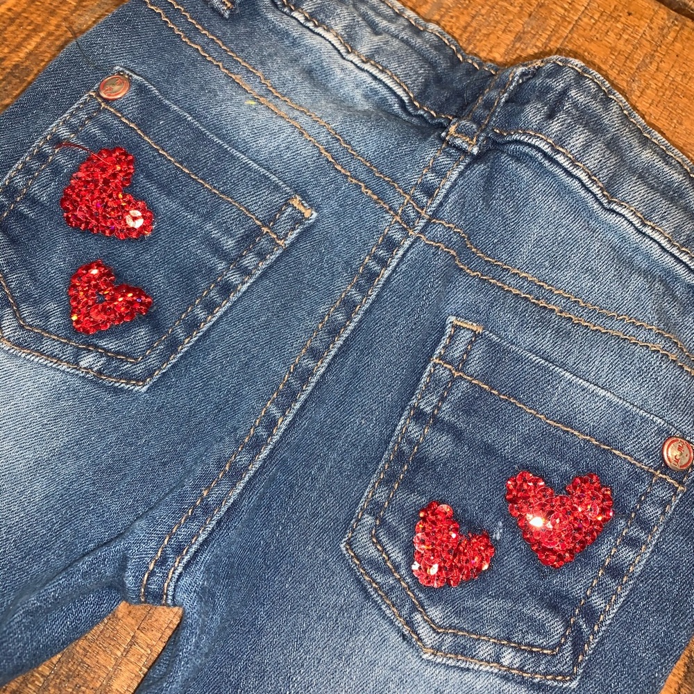 Jeans with heart details ❤️❤️